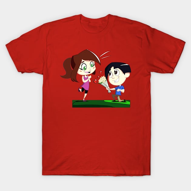 boys valentines outfit T-Shirt by szrashed